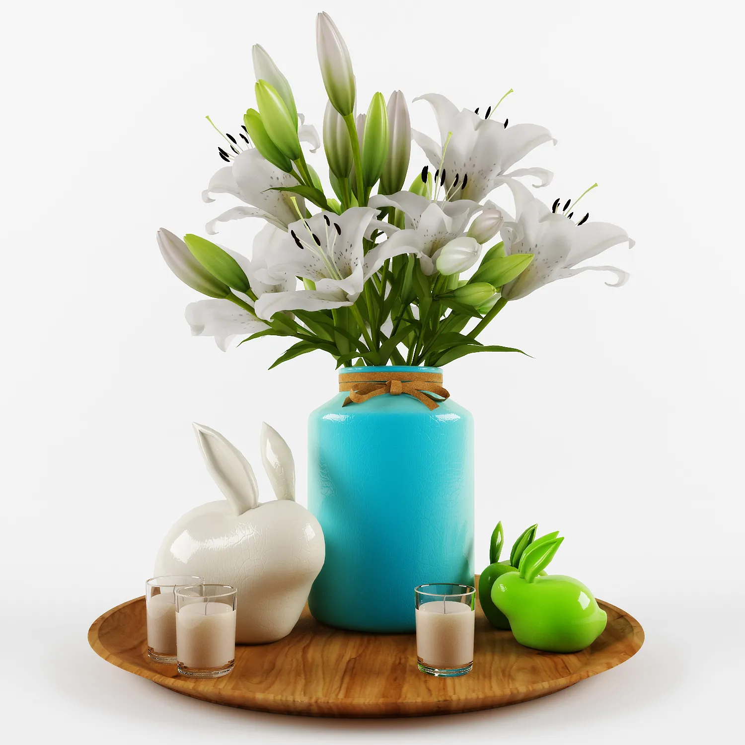 Plants – Flowers – 3D Models Download – Amb.Decorative set with lilies