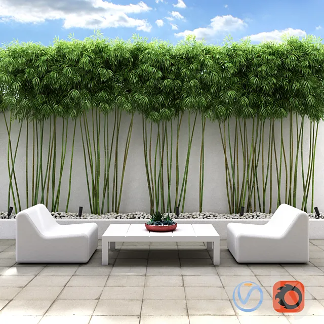 Plants – Flowers – 3D Models Download – Bamboo wall