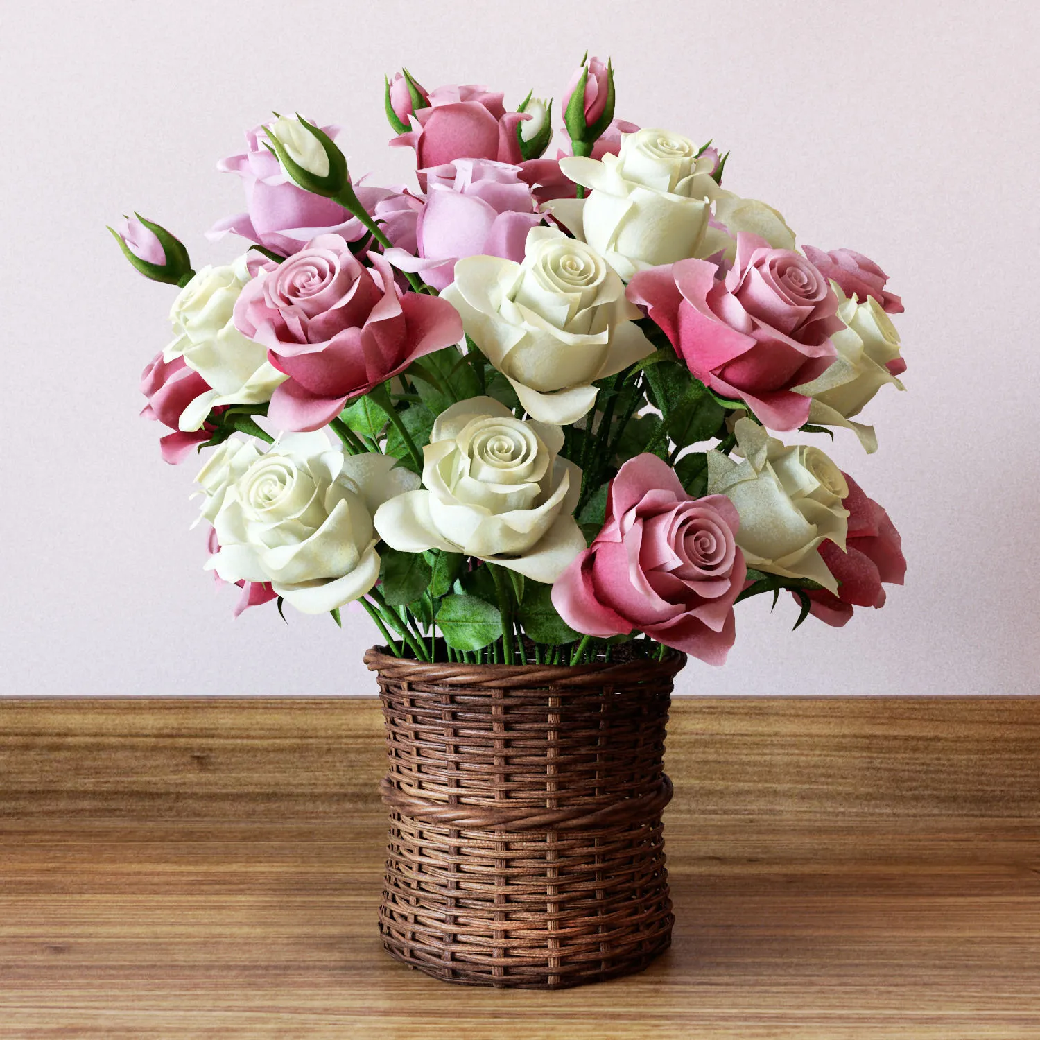 Plants – Flowers – 3D Models Download – Bouquet of roses