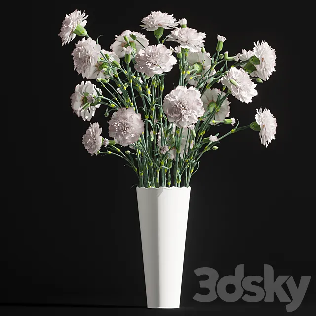 Plants – Flowers – 3D Models Download – Carnation 2