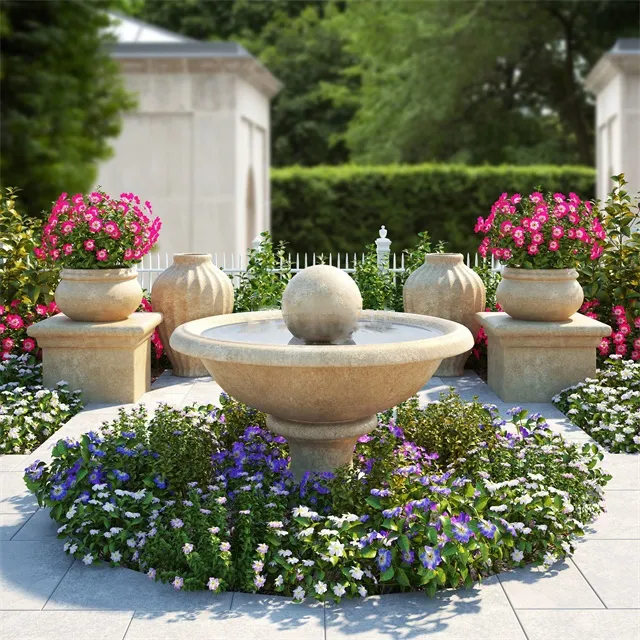 Plants – Flowers – 3D Models Download – Garden Landscape 08 (max; tex)