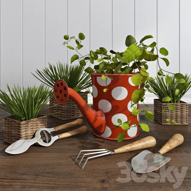 Plants – Flowers – 3D Models Download – Green set 02