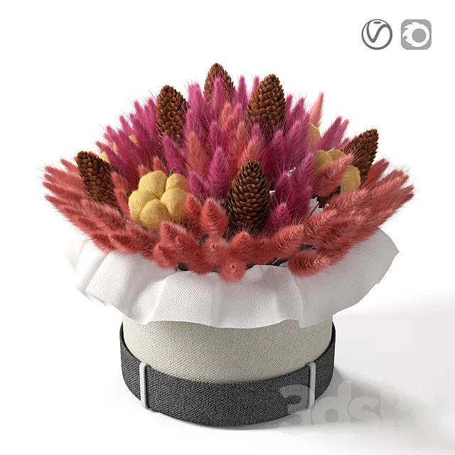 Plants – Flowers – 3D Models Download – Lagurus bouquet