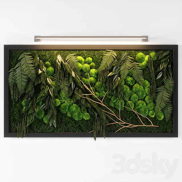 Plants – Flowers – 3D Models Download – panel green 02