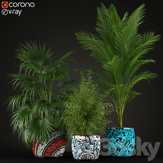 Plants – Flowers – 3D Models Download – Plants collection 199