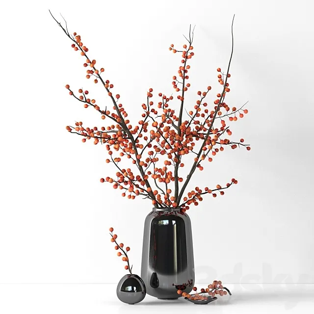 Plants – Flowers – 3D Models Download – Red Berries