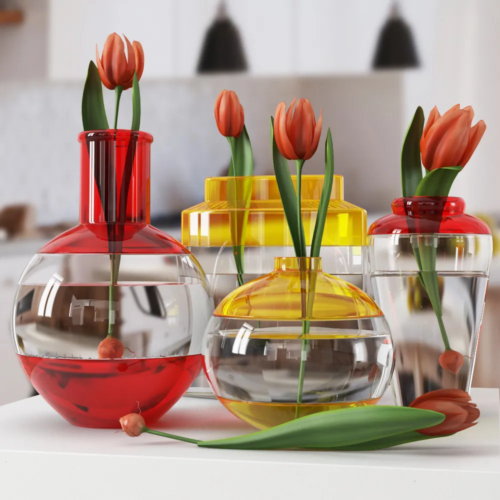 Plants – Flowers – 3D Models Download – Tulip Vase