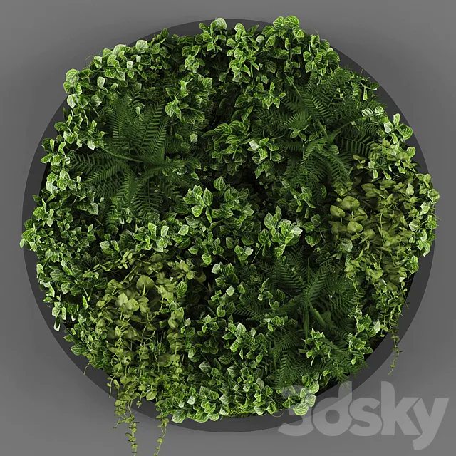 Plants – Flowers – 3D Models Download – Vertical garden 07