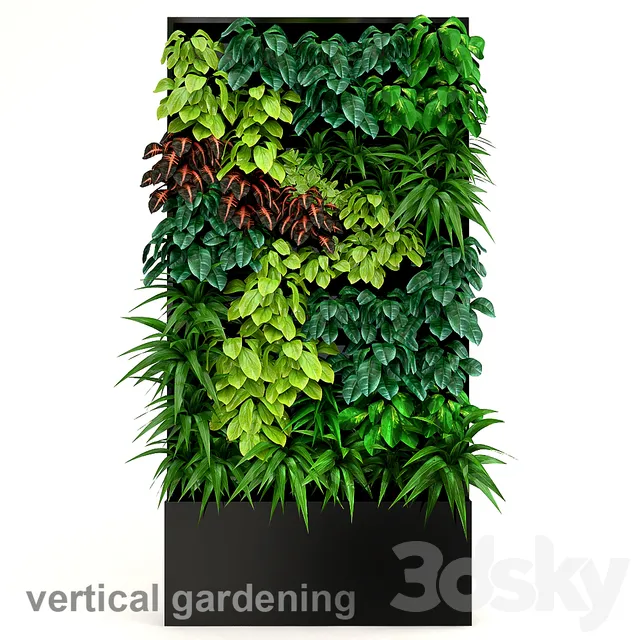 Plants – Flowers – 3D Models Download – Vertical gardening 2
