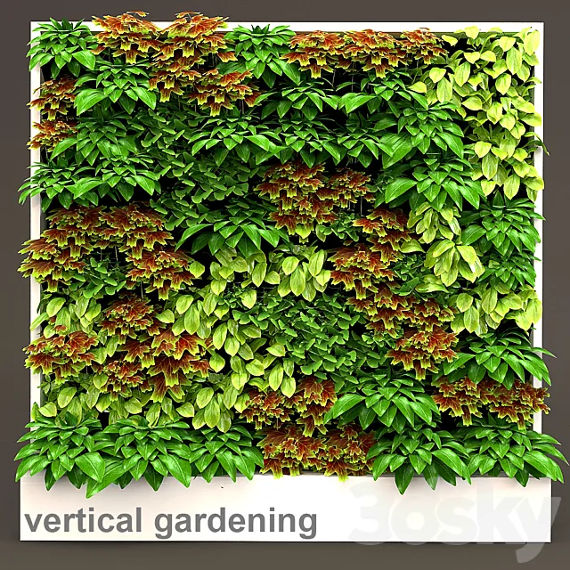 Plants – Flowers – 3D Models Download – Vertical gardening 3