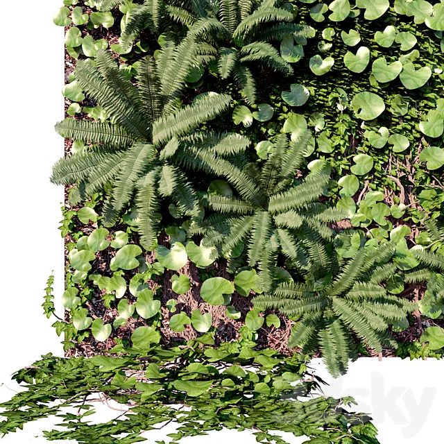 Plants – Flowers – 3D Models Download – Wall decor panel Vertical Garden