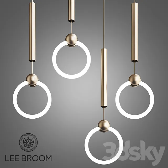 Lee Broom Ring Light Brass 3DS Max - thumbnail 3