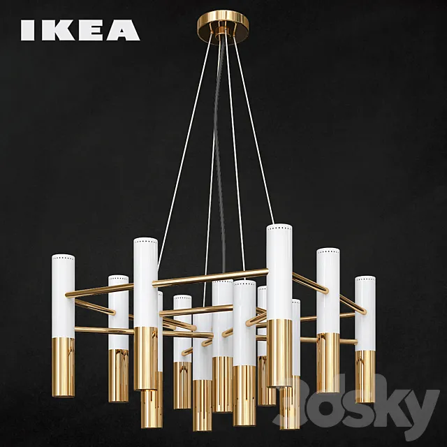 Ikea Modern Suspension Lamp 3DS Max - thumbnail 3
