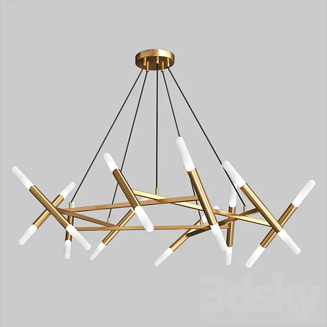 Livewin Modern Led Chandelier 3DS Max - thumbnail 3