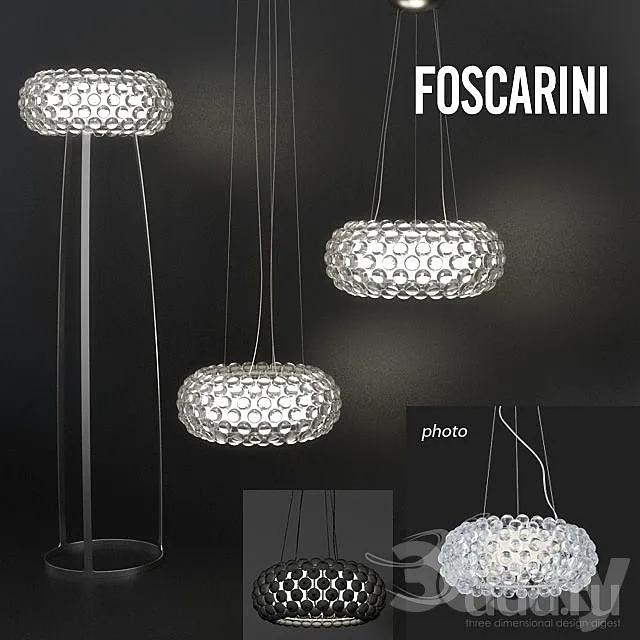 Foscarini \/ Caboche Lamps collection 3DS Max - thumbnail 3