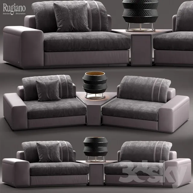 Sofa Rugiano MIAMI 3DS Max - thumbnail 3