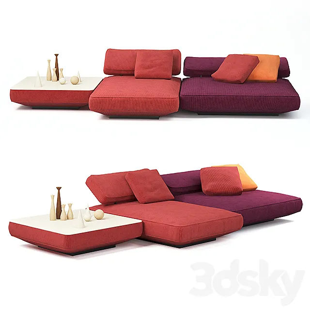 Furniture – Sofa 3D Models – Agio Paola Lenti 2