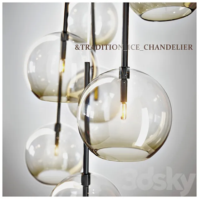 & TRADITION ICE CHANDELIER 3DS Max - thumbnail 3