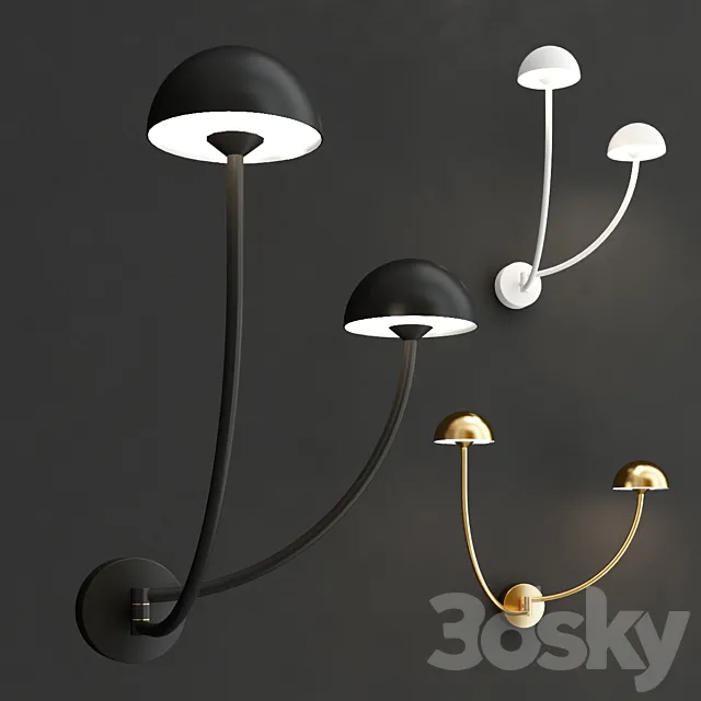 Ceiling Lights – 3D Models Download – Champignon Wall Light by Luxcambra