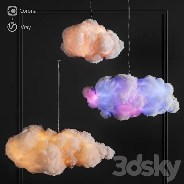 Ceiling Lights – 3D Models Download – Cotton Clouds Light