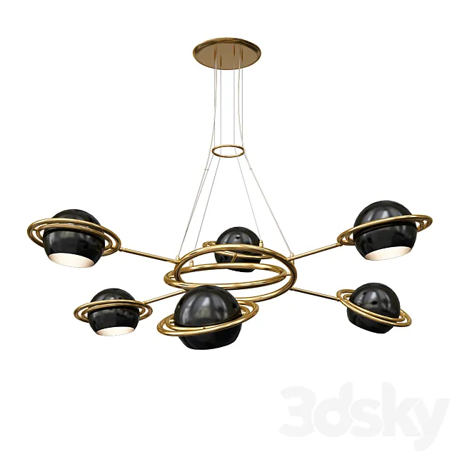 Ceiling Lights – 3D Models Download – Delightfull Cosmo Suspention Light Black White
