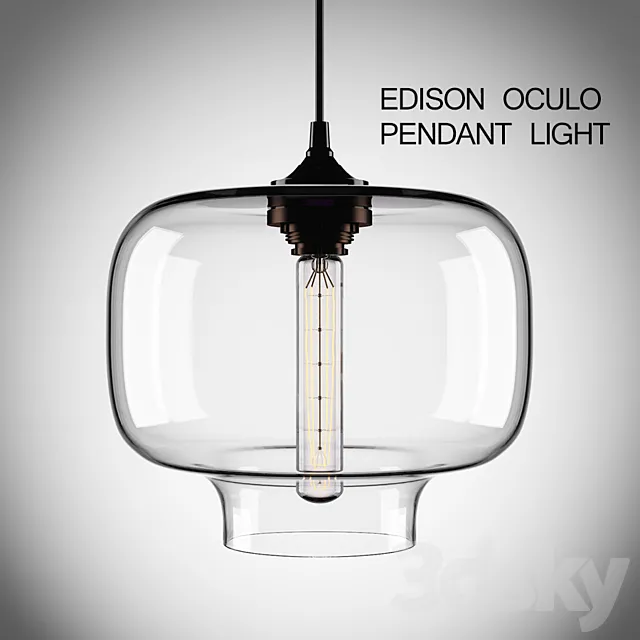 Ceiling Lights – 3D Models Download – Edison Oculo Pendant Light