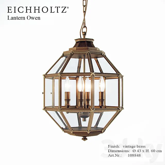 Ceiling Lights – 3D Models Download – Eichholtz Lantern Owen