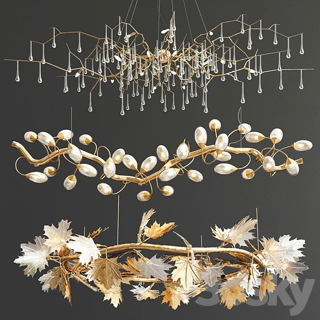 Ceiling Lights – 3D Models Download – Exclusive Serip Chandelier Collection