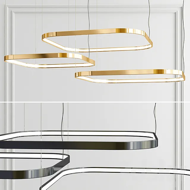Ceiling Lights – 3D Models Download – LED Ring Pendant Lamp Zero Square by PANZERI
