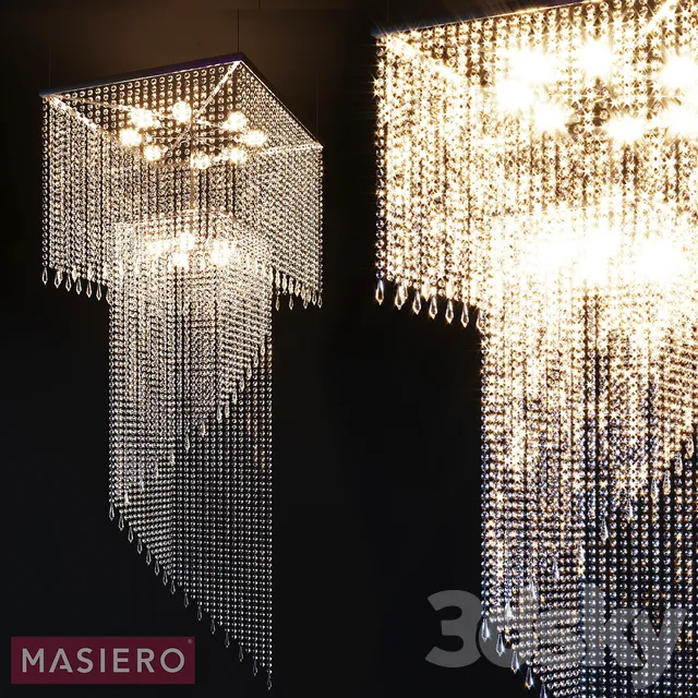 Ceiling Lights – 3D Models Download – Masiero VE Chandelier (max 2013; 2016; fbx)