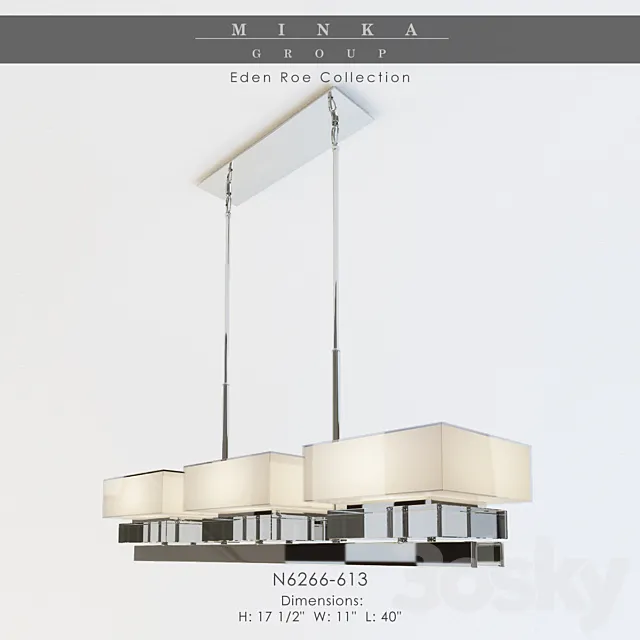 Ceiling Lights – 3D Models Download – Minka group N6266-613