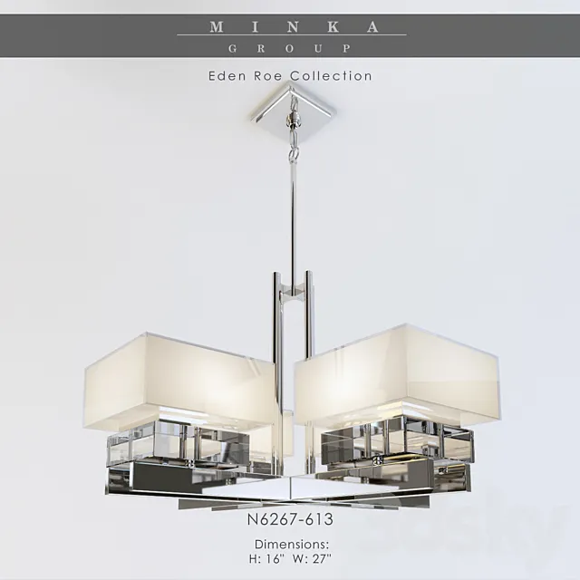 Ceiling Lights – 3D Models Download – Minka group N6267-613
