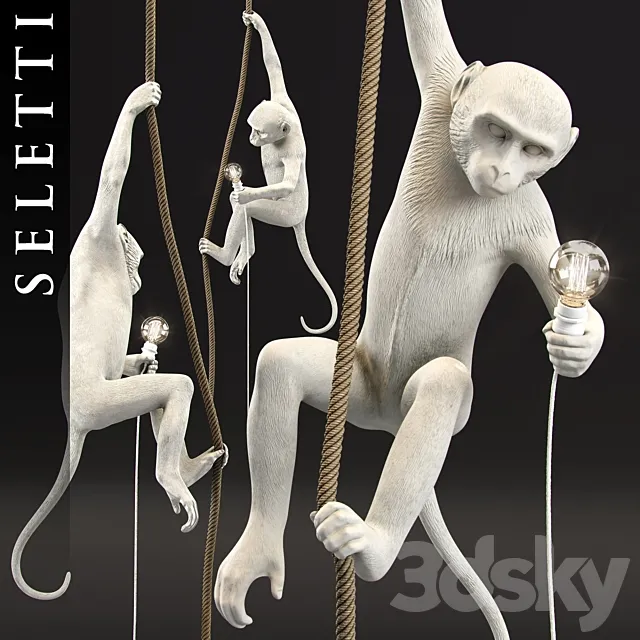 Ceiling Lights – 3D Models Download – The Monkey Lamp Ceiling Version by Seletti