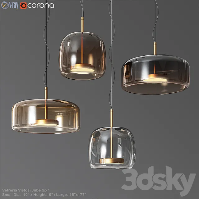 Ceiling Lights – 3D Models Download – Vetreria Vistosi Jube Sp 1