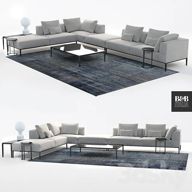 Furniture – Sofa 3D Models – B & B Italia sofa michel effe