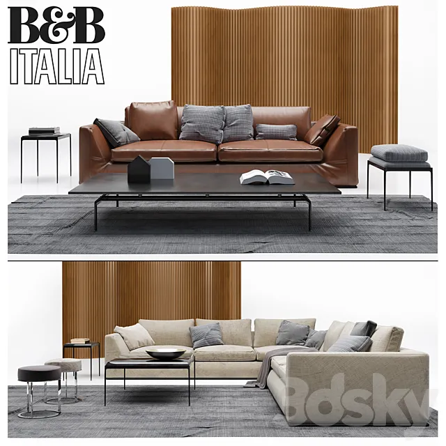 Furniture – Sofa 3D Models – B & B Italia Sofa Richard