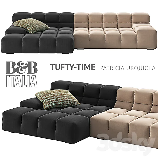 Furniture – Sofa 3D Models – B & B Italia TUFTY-TIME