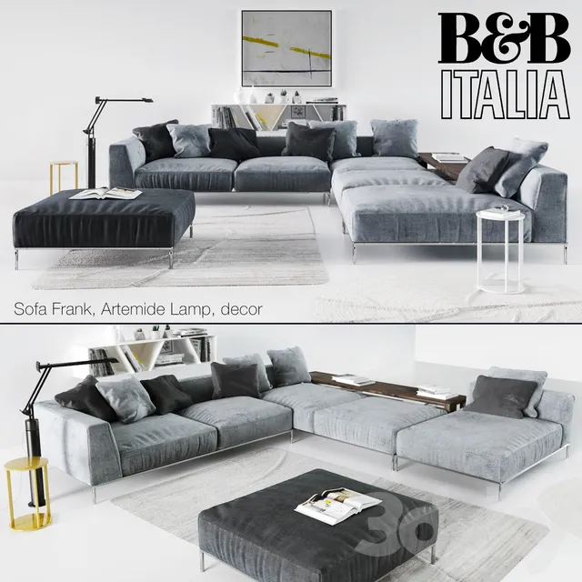 Furniture – Sofa 3D Models – B&B Italia Frank sofa