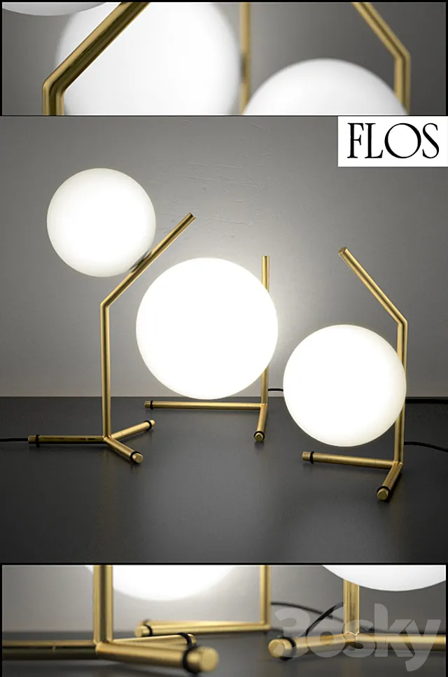 IC Lights table series by Flos 3DS Max - thumbnail 3