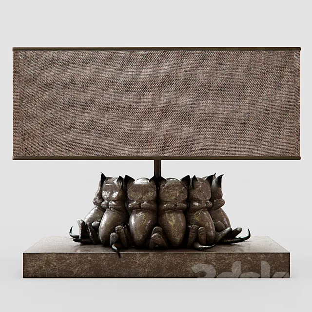 Table Lamp Sleeping Cats by Kare Design 3DS Max - thumbnail 3