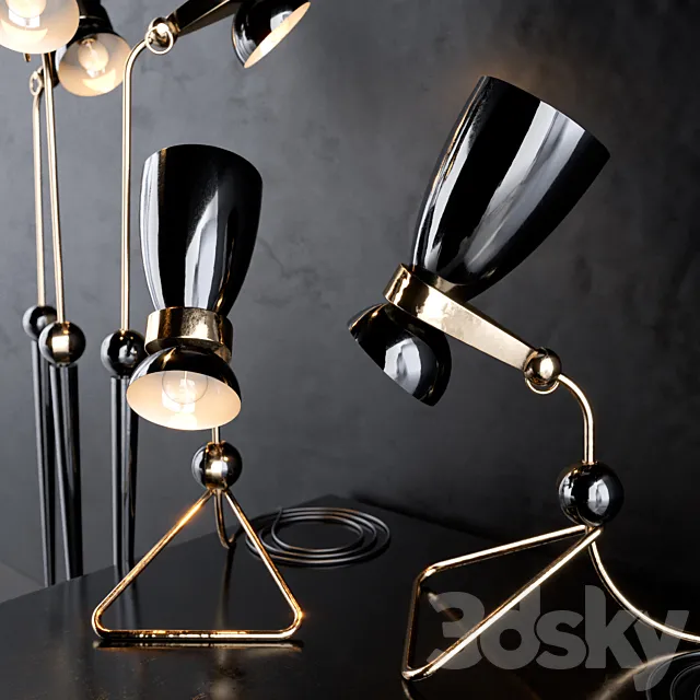 Delightfull Amy table lamp 3DS Max - thumbnail 3