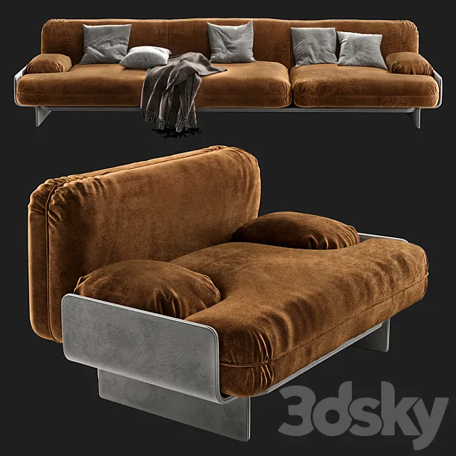 Furniture – Sofa 3D Models – Baxter Bardot sofa