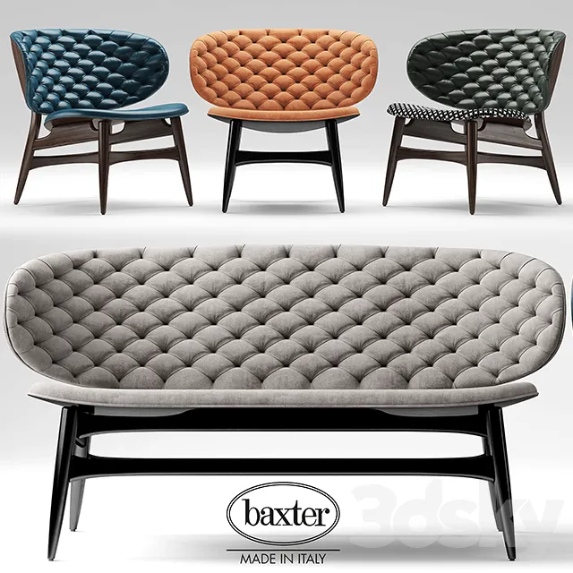 Furniture – Sofa 3D Models – Baxter DALMA furniture set
