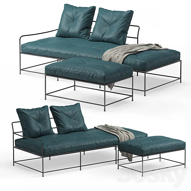 Furniture – Sofa 3D Models – Baxter Girgenti Sofa with Ottoman