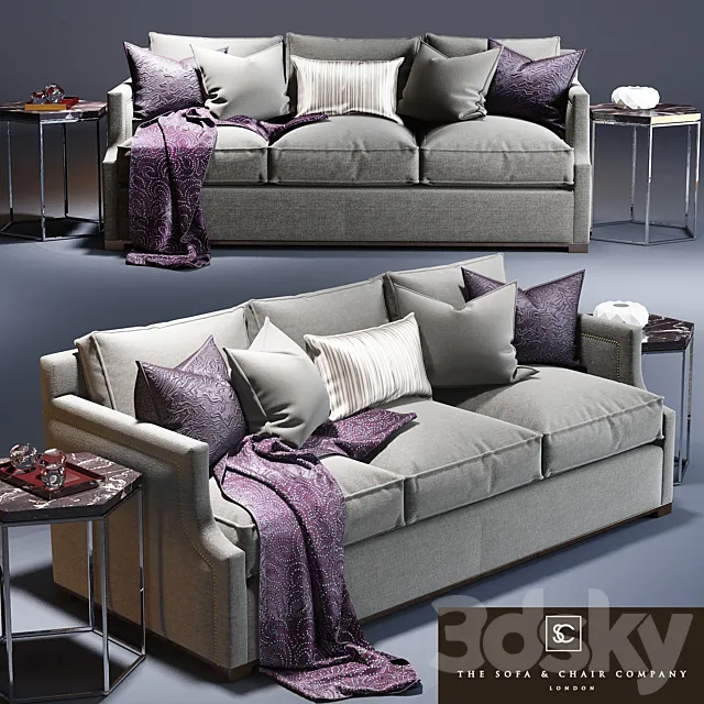 Furniture – Sofa 3D Models – BELVEDERE SOFA.SKELETON SIDE TABLE