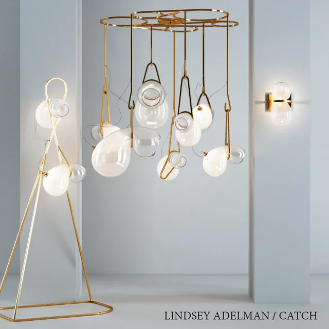 Floor Lamp – 3D Models – Lights CATCH by Lindsey Adelman Studio