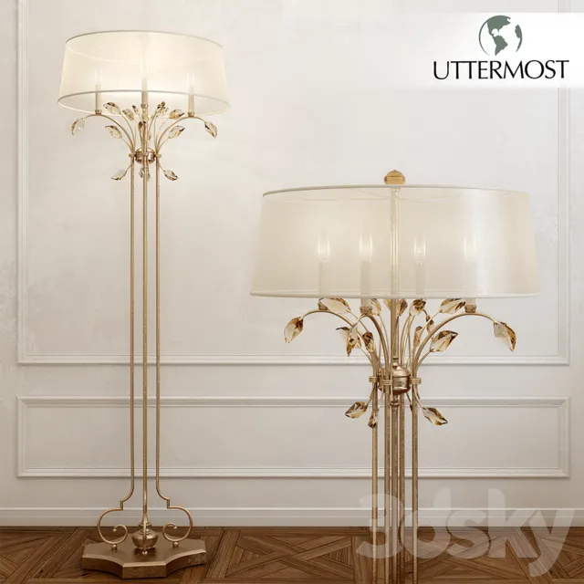 Floor Lamp – 3D Models – Uttermost Alenya Floor Lamp