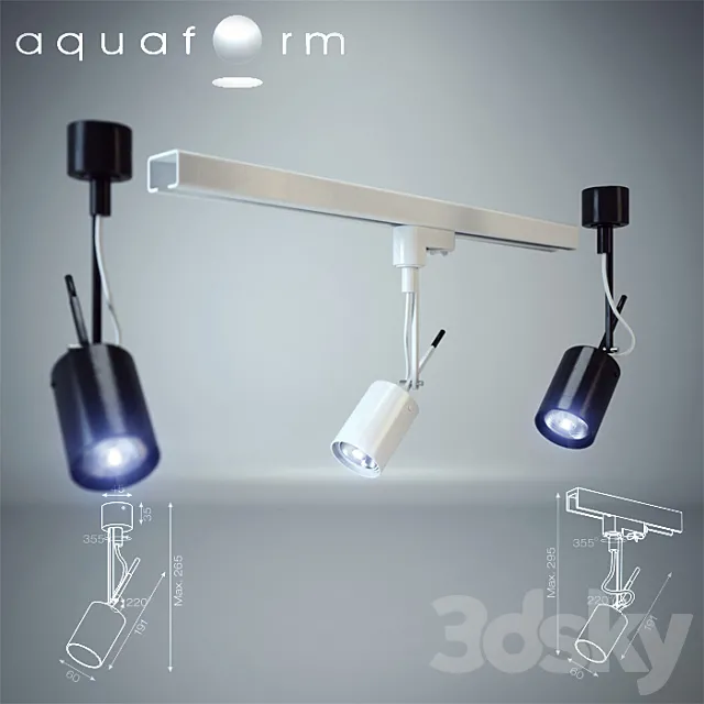 Spot Light – 3D Models – Aquaform Petpot Fine Lamp