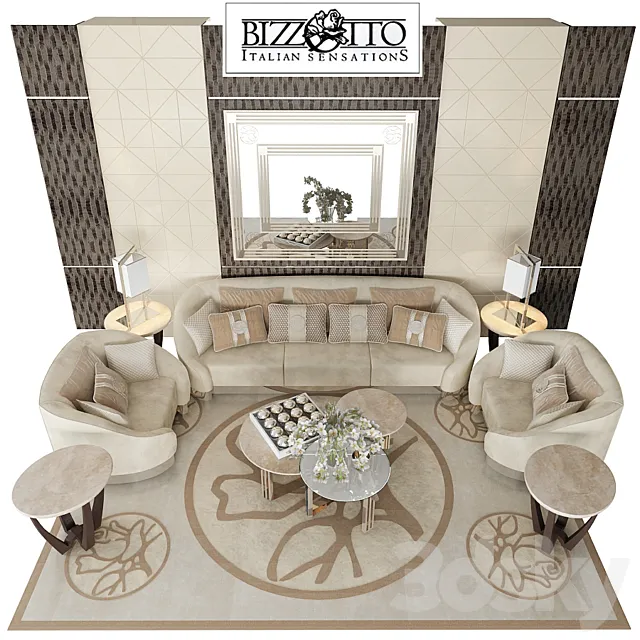 Furniture – Sofa 3D Models – Bizzotto infinity symphony