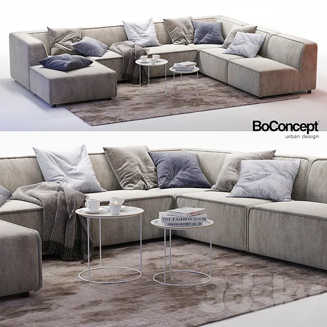 Furniture – Sofa 3D Models – BoConcept Carmo 7